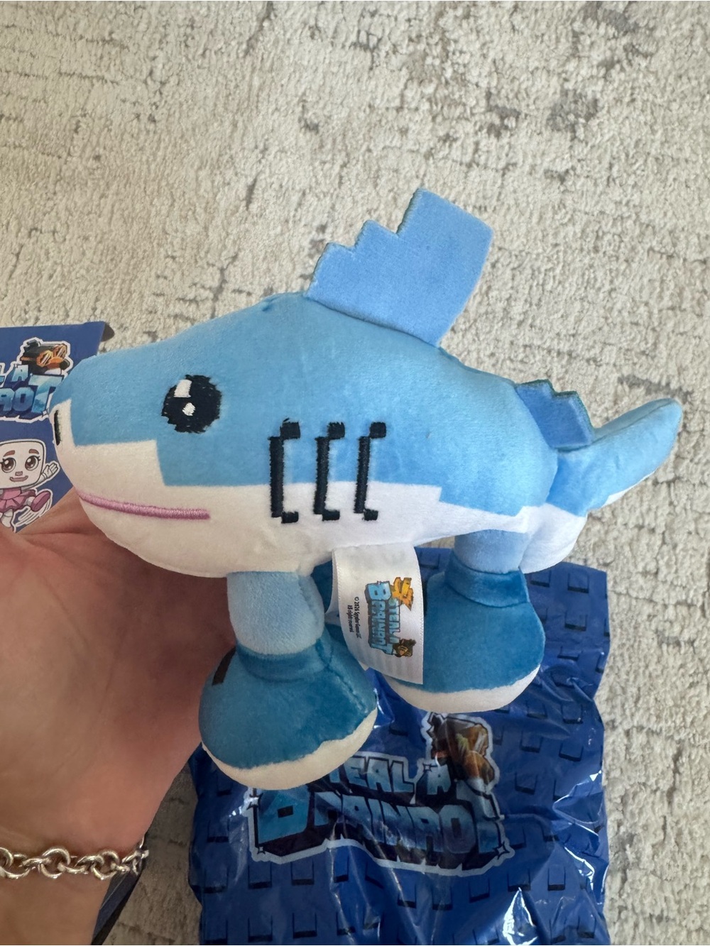 Steal A Brainrot Blind Box Blue Shark Tralalero Tralala Plush Stuffed Animal Toy